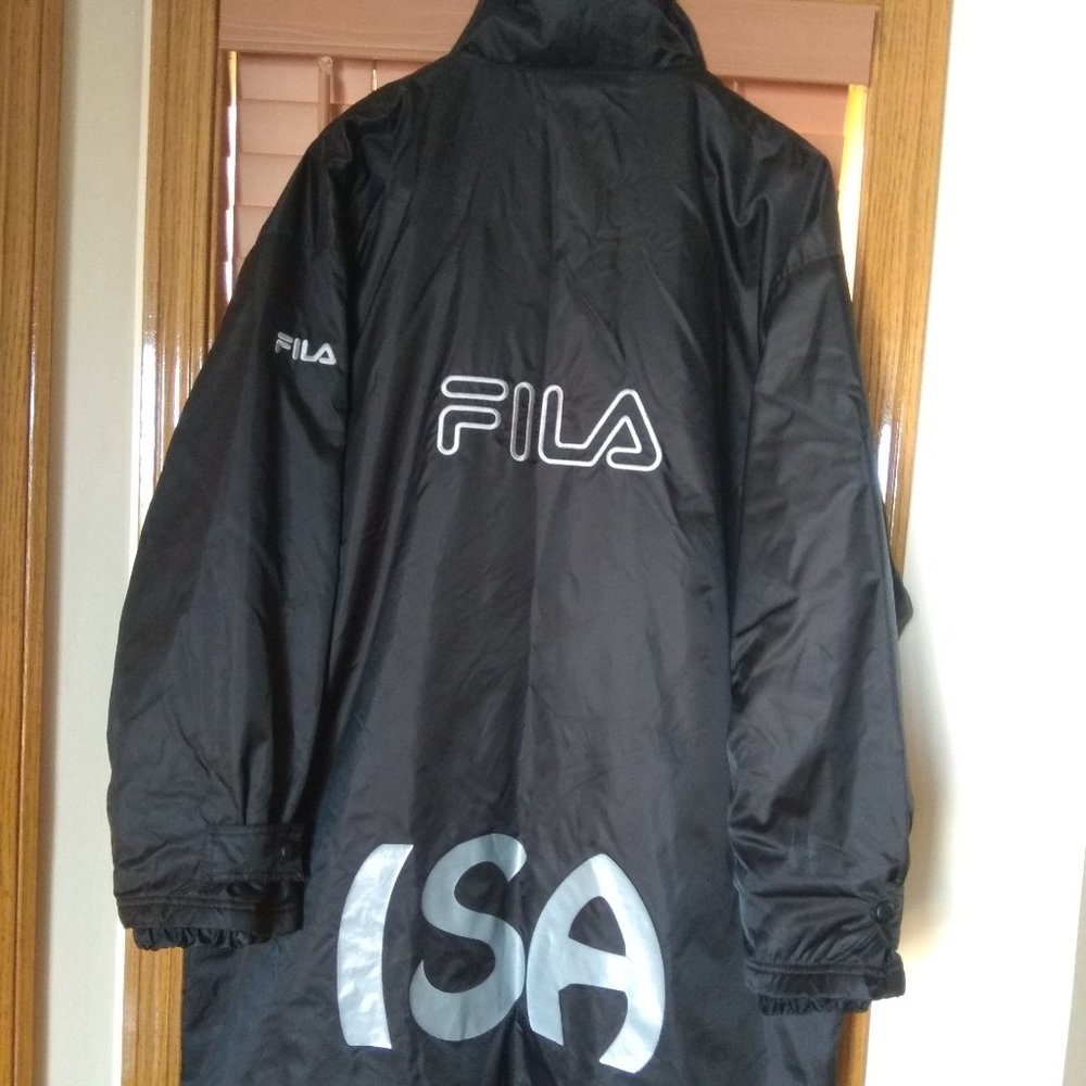 Men's Fila Black Long Jacket